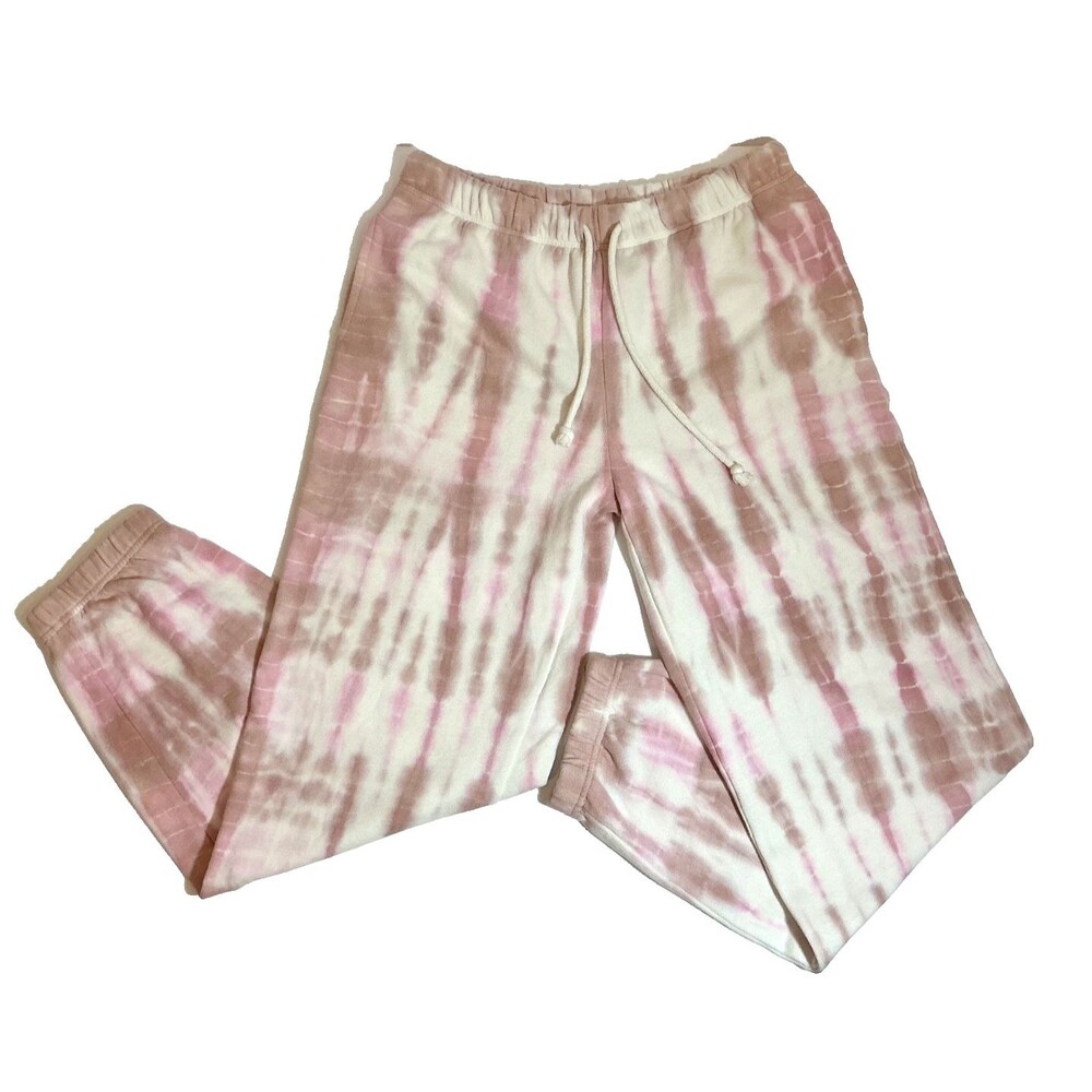 Aeropostale Joggers/Sweatpants Womens L Large~Pink Tie Dye~Comfy Baggy Grunge